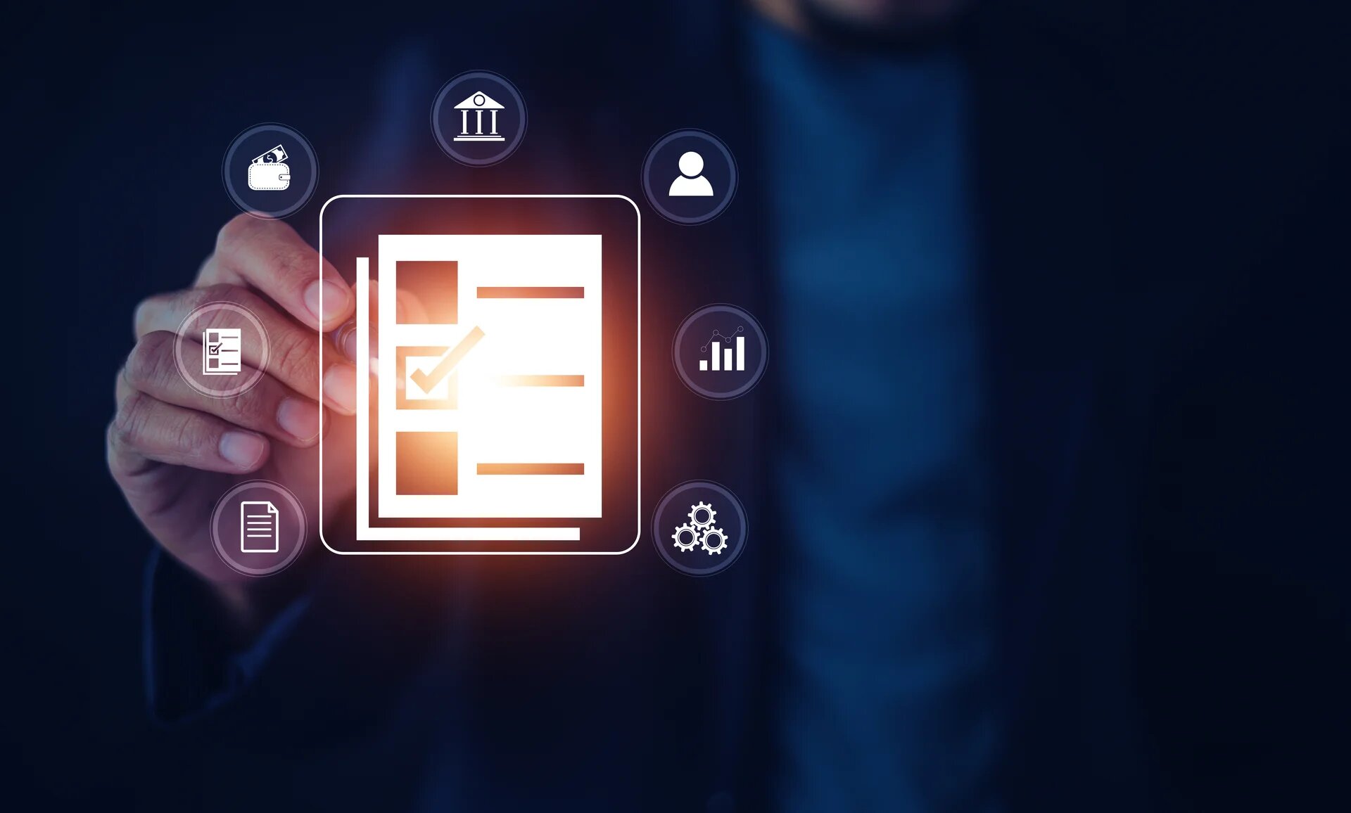 Coche sur un document
